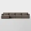 Signature Storage Sectional (4 Seat / Mocha) - Front
