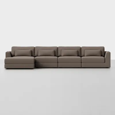 Mocha / 4 Seat + Ottoman