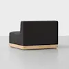 Essential Sectional Module (Armless / Carbon / Natural) - Back Angled