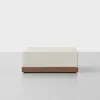 Essential Sectional Module (Ottoman / Ivory / Walnut) - Side