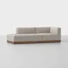 Essential Island Sofa - 2 Piece Left Arm Island / Natural / Walnut - 2