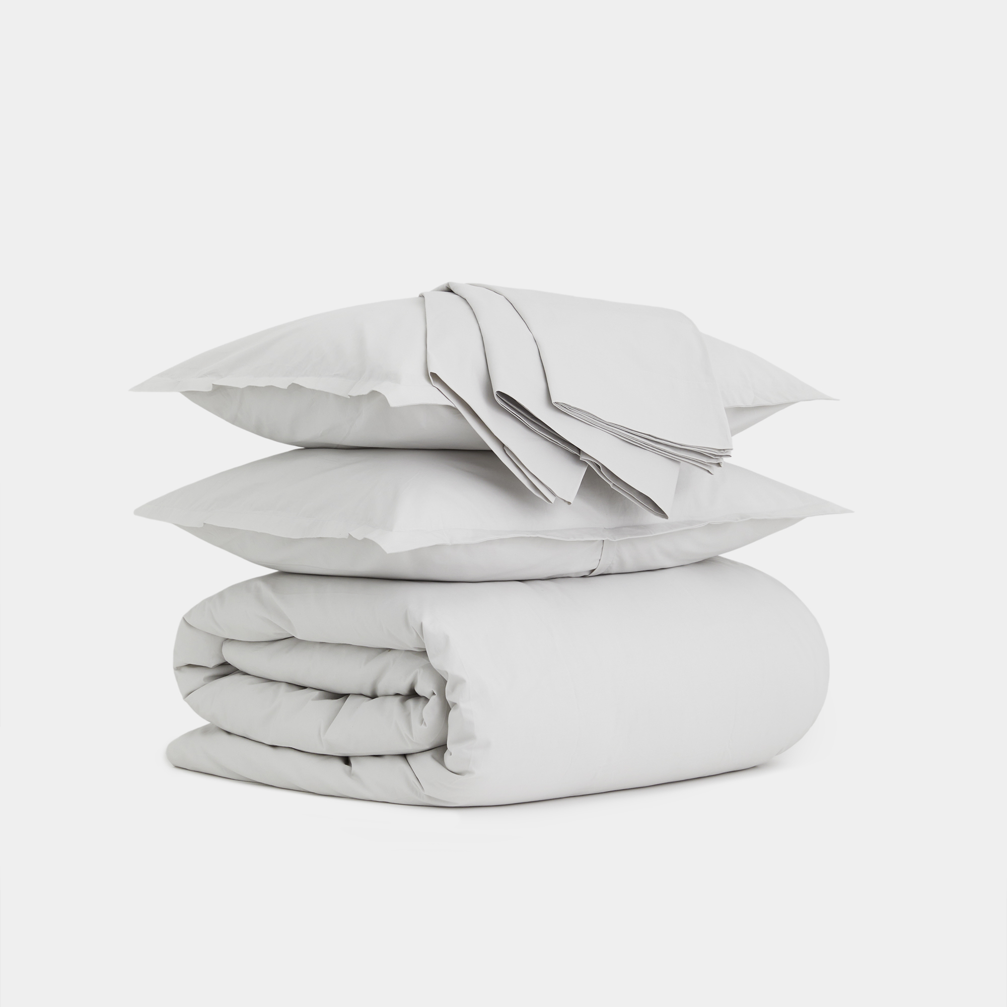 Stone Queen Cotton Percale Complete Bedding Set - Mattresses & Bedding ...