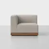Essential Sectional Module (Corner / Natural / Walnut) - Front