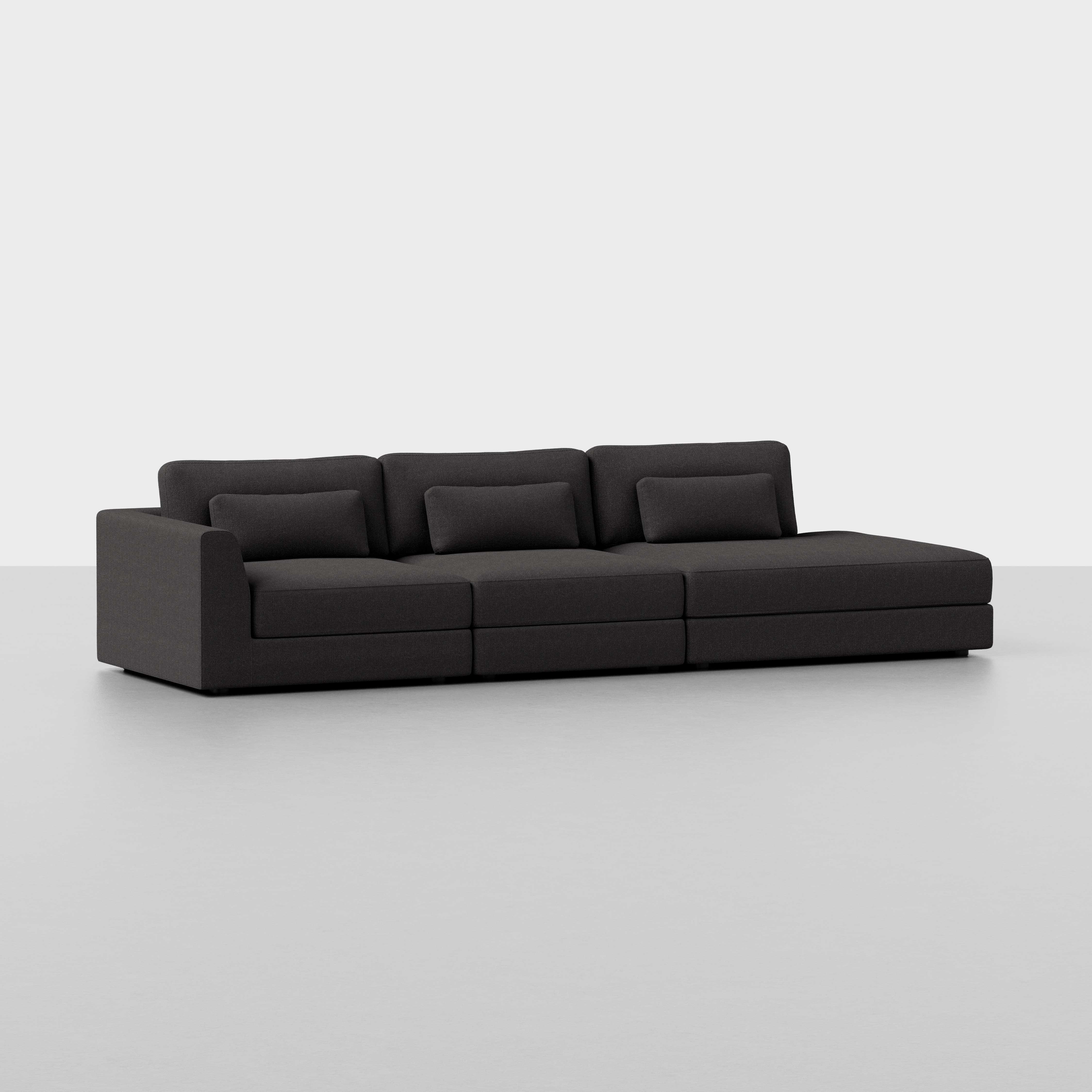 Carbon / 3 Seat Right Arm Island