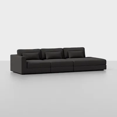 Carbon / 3 Seat Right Arm Island