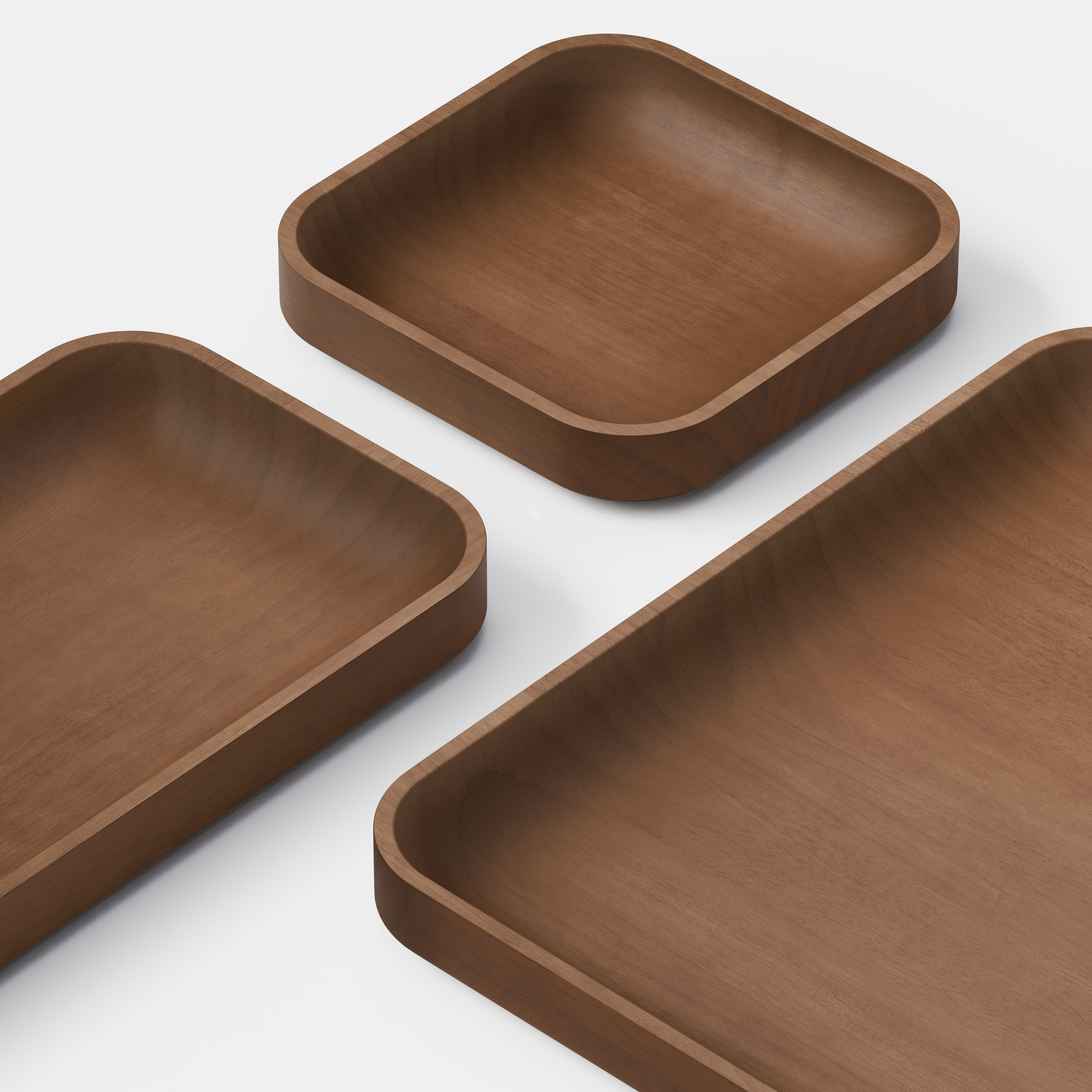 Tray Set / Walnut