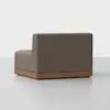 Essential Sectional Module (Armless / Mocha / Walnut) - Back Angled
