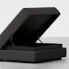 Signature Storage Sectional (Carbon) - Ottoman Open