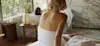 A woman in a towel.