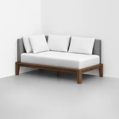Heathered Grey / Walnut