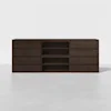 Multipurpose Storage (Espresso / 4x3) - Render - Front