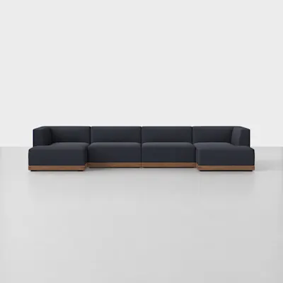 Dark Navy / Walnut