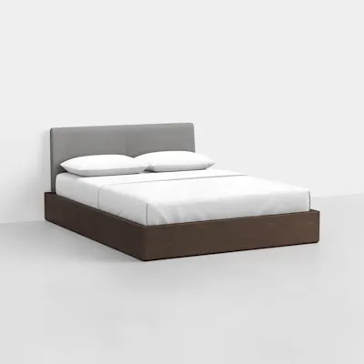 Queen / Heathered Grey / Espresso