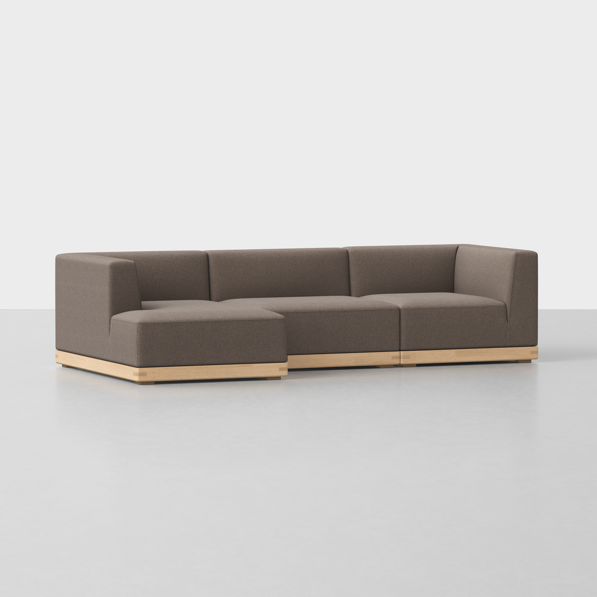 Mocha / Natural / Left Arm Chaise
