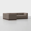 Essential L Sectional - Mocha / Espresso - 1