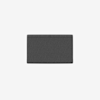 A rectangular, dark gray felt object is centered on a plain white background. It has a minimalist, flat design with clean edges.