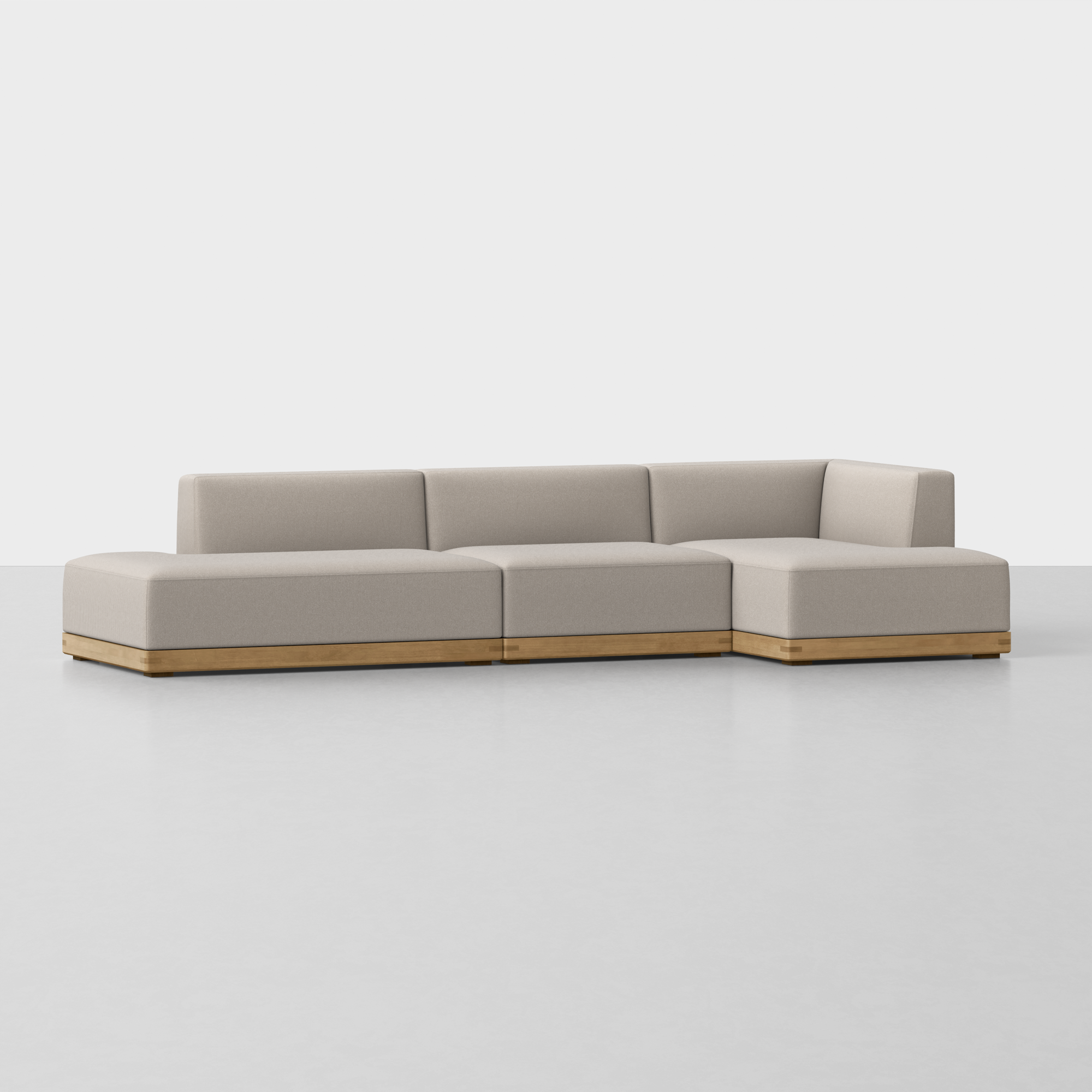 Natural / Oak / Right Arm Chaise