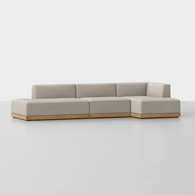 Natural / Oak / Right Arm Chaise