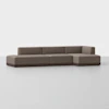Essential Island Chaise Sectional - Right Arm Chaise / Mocha / Espresso - 1