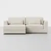 Signature Storage Sectional (2 Seat / Ivory) - Front