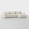 Signature Chaise Sectional (Right Arm Chaise / Ivory) - Front