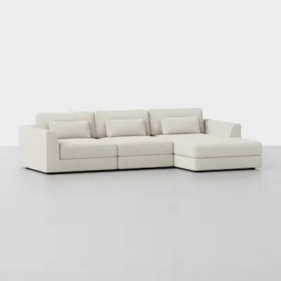 Ivory / Right Arm Chaise