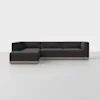 Essential L Island Sectional - Left Arm Island / Carbon / Grey - 1