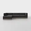 Essential L Island Sectional - Left Arm Island / Carbon / Grey - 1