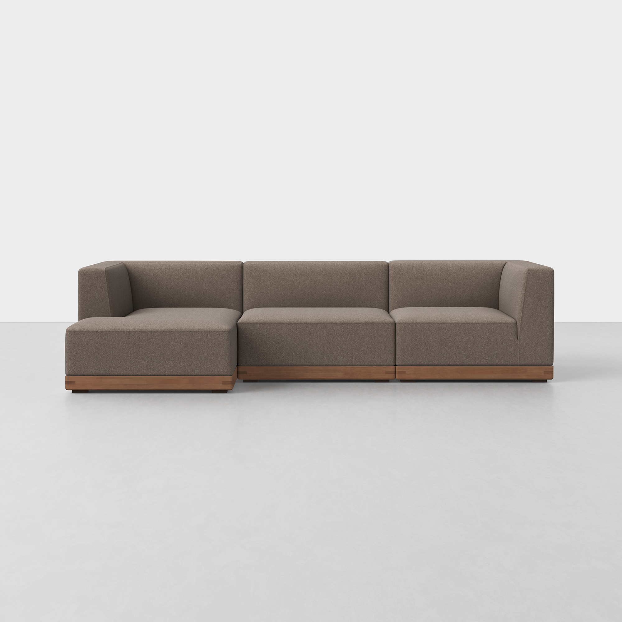 Mocha / Walnut / Left Arm Chaise