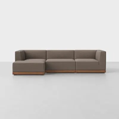 Mocha / Walnut / Left Arm Chaise