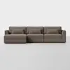 Signature Storage Sectional (3 Seat / Mocha) - Front