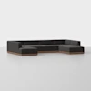 Essential U Sectional - Carbon / Walnut - 1