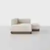 Essential Island Chaise Sectional - Right Arm Chaise / Ivory / Walnut - 4