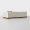 Essential Corner Sectional - Ivory / Walnut - 3