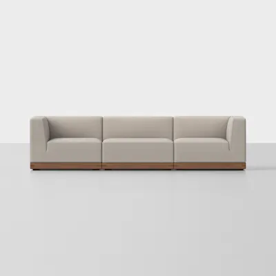 Natural / Walnut / 3 Seat