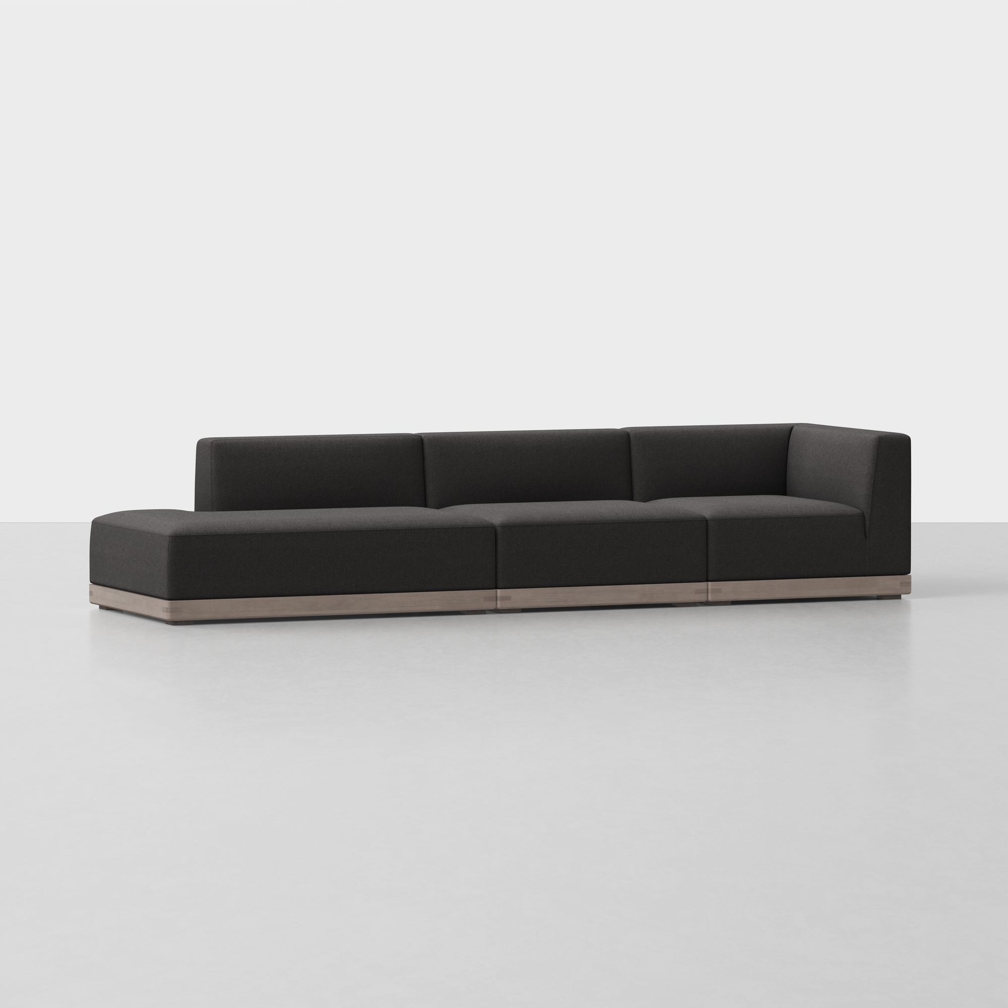 Carbon / Grey / 3 Seat Left Arm Island