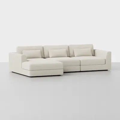 Ivory / Left Arm Chaise