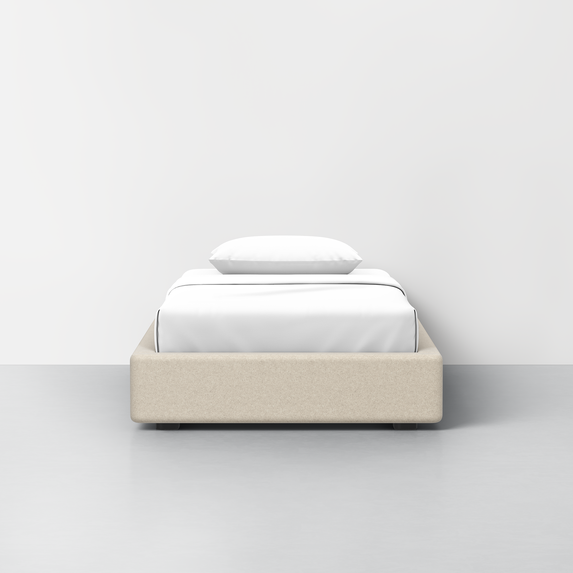 Twin / Heathered Oatmeal / Frame