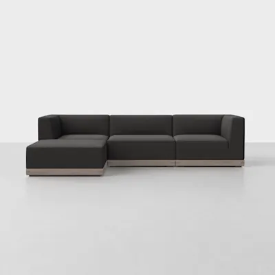 Carbon / Grey / 3 Seat + Ottoman