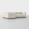 Essential L Sectional - Ivory / Grey - 1