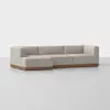 Essential Chaise Sectional - Left Arm Chaise / Natural / Walnut - 2