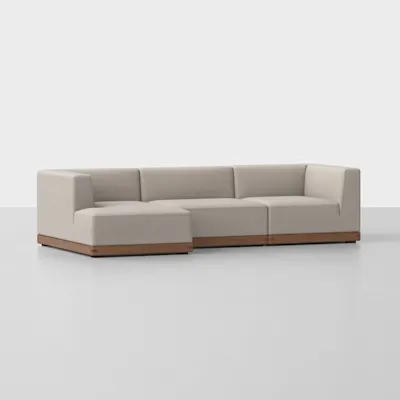 Natural / Walnut / Left Arm Chaise