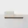 Essential Modular Sofa - 3 Seat + Ottoman / Ivory / Walnut - 4