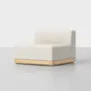 Essential Sectional Module (Armless / Ivory / Natural) - Angled