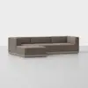 Essential Modular Sofa - 3 Seat + Ottoman / Mocha / Grey - 2