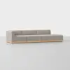 Essential Island Sofa - 3 Piece Right Arm Island / Natural / Natural - 2