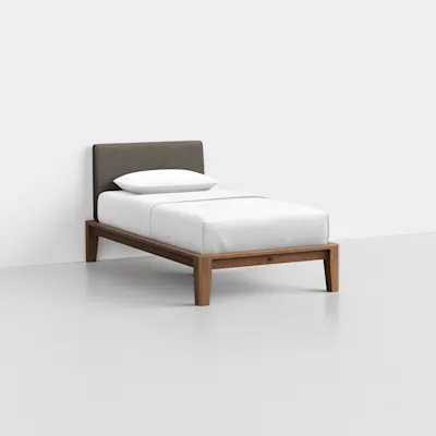 Twin / Heathered Mocha / Walnut