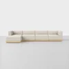 Essential Modular Sofa - 4 Seat + Ottoman / Ivory / Natural - 1