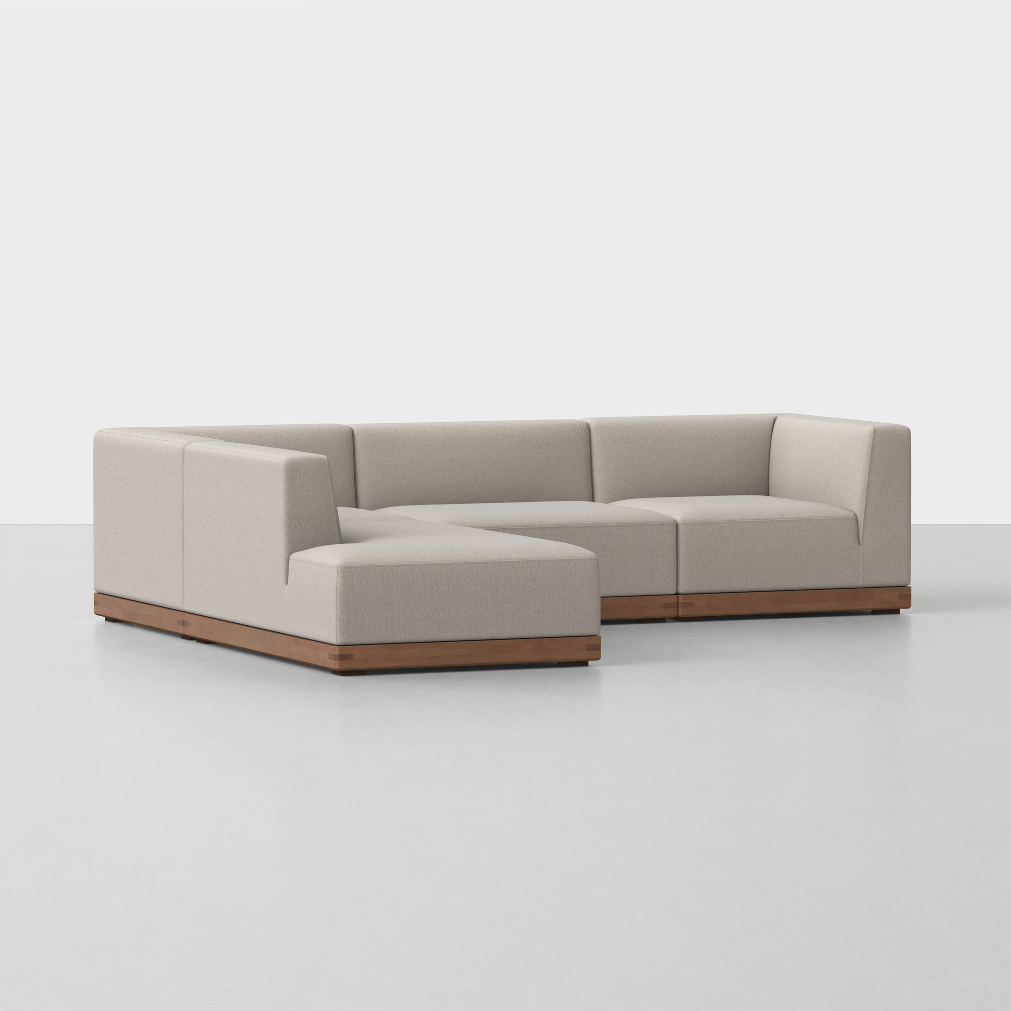 Natural / Walnut / Left Arm Island