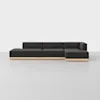 Essential Island Chaise Sectional - Right Arm Chaise / Carbon / Natural - 1